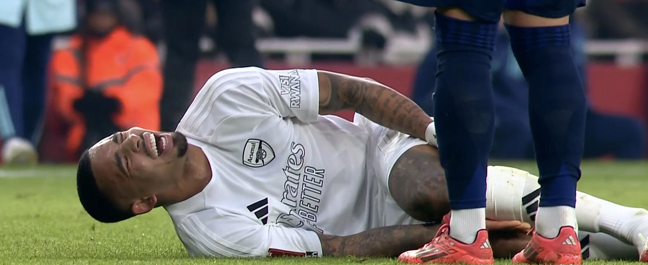 阿森纳中场受伤，被迫暂时告别球场